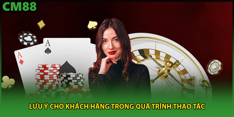 Lưu ý quan trọng khi thao tác không thể bỏ qua